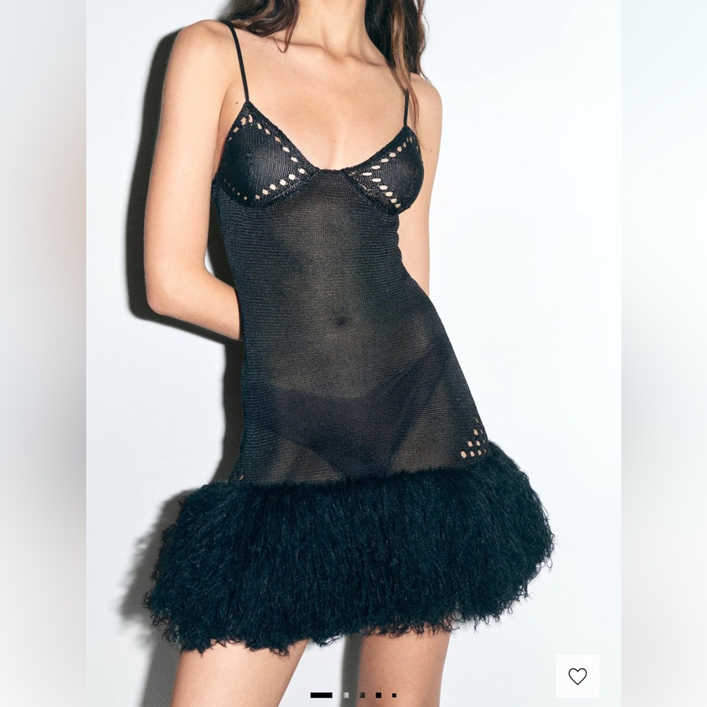 MANGO Elegant Black Dress